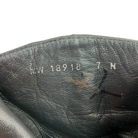 Stuart Weitzman Leather Western Heel Zip Ankle Booties Womens 7N Made in Spain - Picture 9 of 10